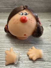 Vintage Ice Cream Doll Head Hands Hair Freckles Lot Of 3 Details