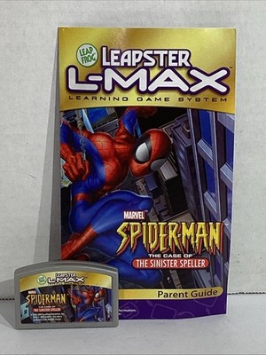 LeapFrog Leapster L-Max Spider Man Spelling Learning Game Ages 5-8 HGT1-415