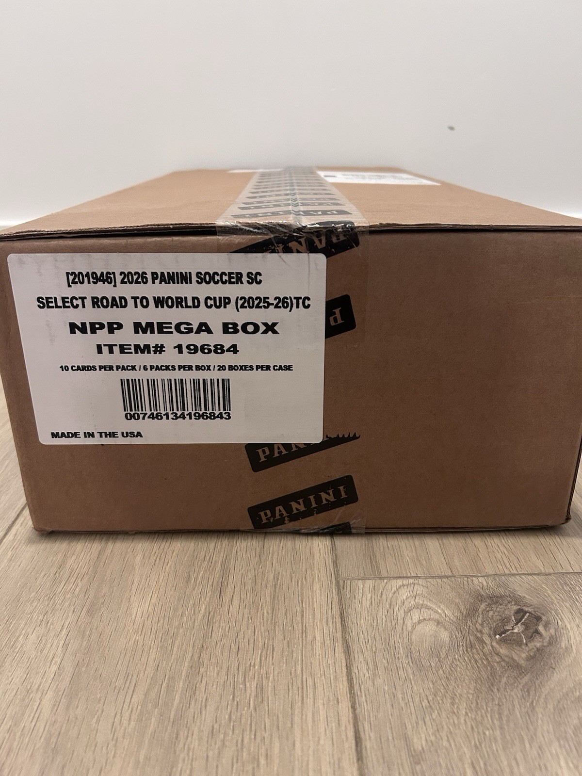 2025-26 Panini Select Road to the World Cup Soccer Mega Box Sealed Case Of 20