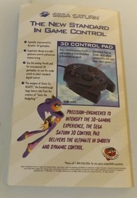 Nights Into Dreams (Sega Saturn  1996)  3D Control Pad Big Box CIB Reg Card     