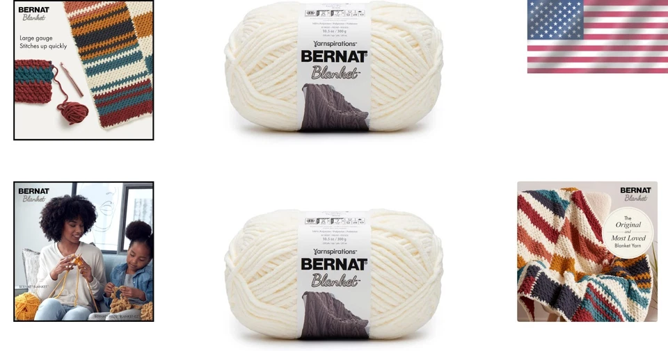 Bulk Chenille Yarn in Vintage White - 2 Pack, Perfect for Knitting & Crocheting - Image 2 of 4