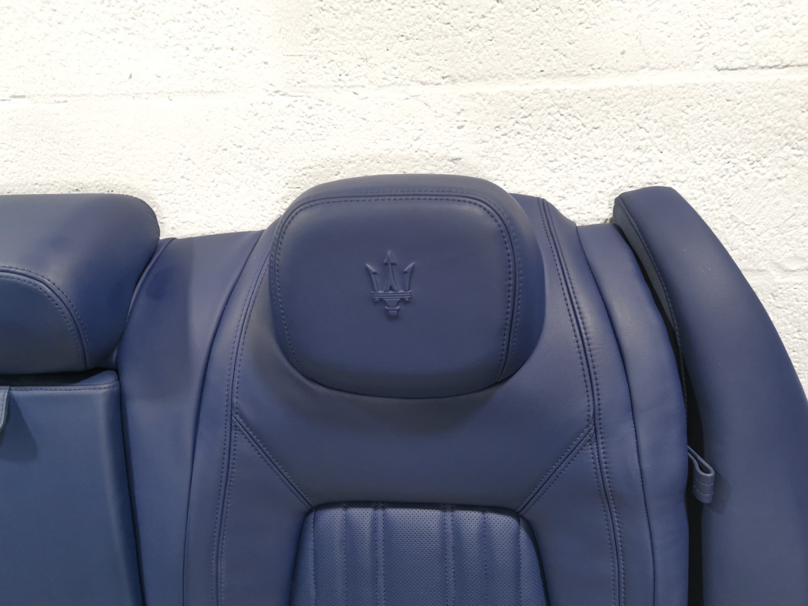 Maserati Ghibli 2017 RWD M156B 3.0 L Complete Rear Leather Seats Blue Color OEM