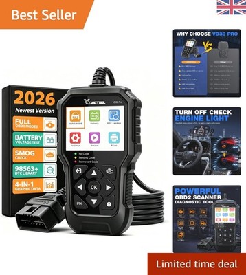 VD30 Pro Auto Codeleser - Live Datenstrom & Diagnosegerät für EOBD Autos