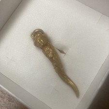 cornetto portafortuna - Dea Bendata - Cm. 4 Oro giallo 18 KT g. 14,40