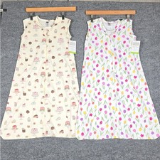 Hudson Baby Set of 2 Sleeping Bag 12-18M 100 Cotton Cupcake Tulip Sleep Sack