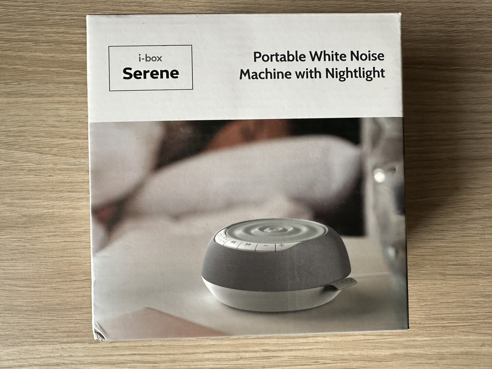 i-Box Serene White Noise Machine with Nightlight Calming Sleep Aid Meditation