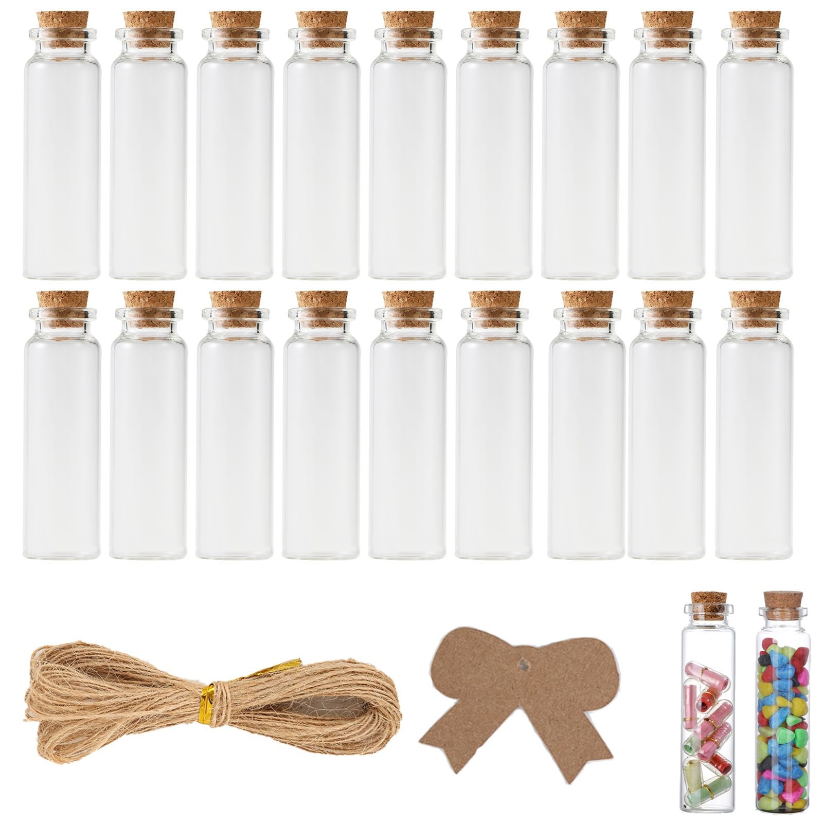 Fiole en verre de qualité supérieure 50ml pour préparations artisanales, 20 pièces