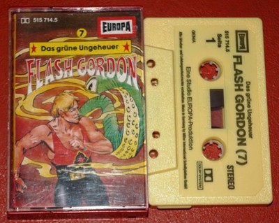 MC KASSETTE - Flash Gordon 7 Das grüne Ungeheuer EUROPA 80er