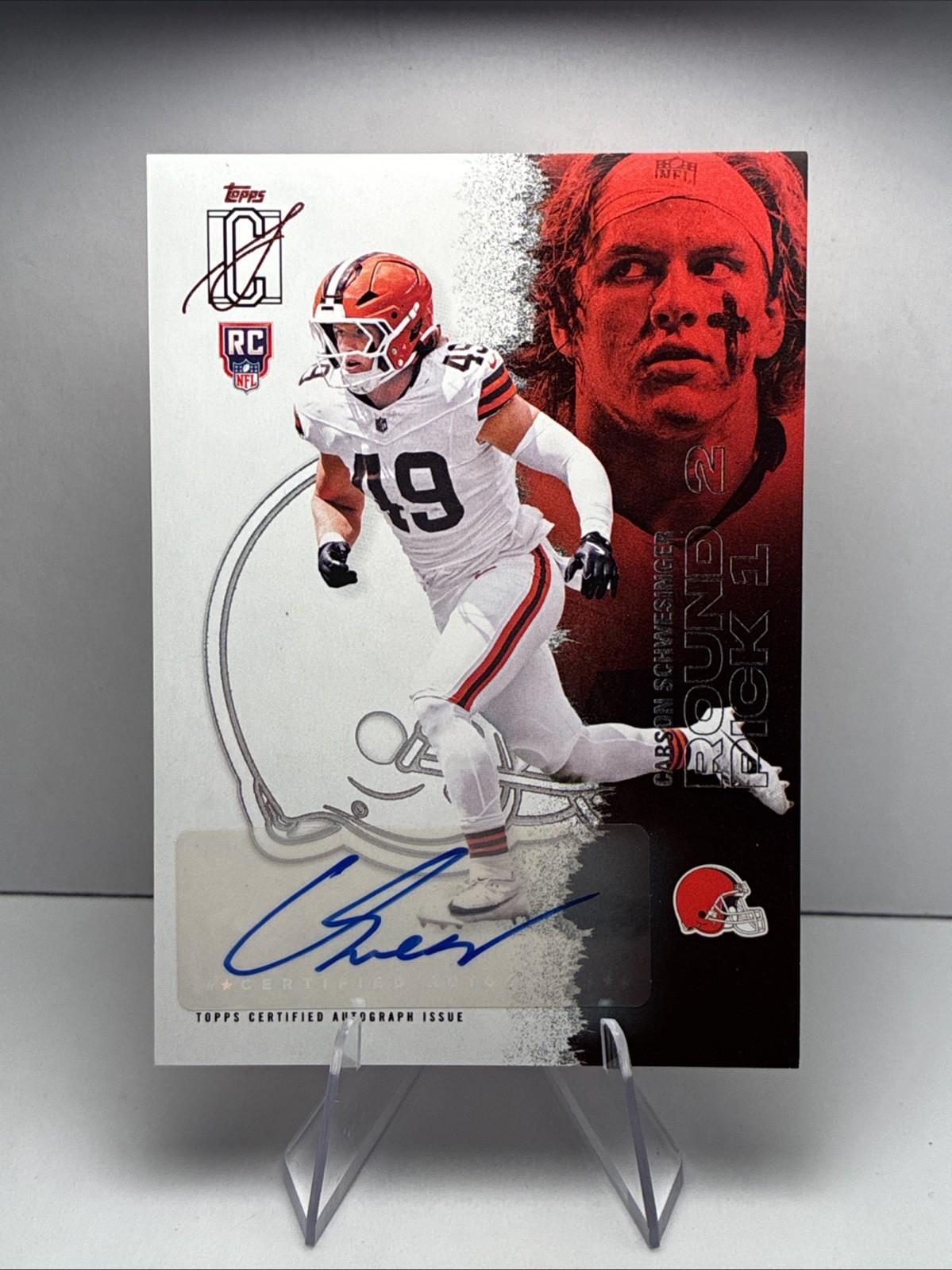 2025 Topps Signature Class - Carson Schwesinger Auto RC #222 Browns Rookie