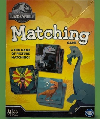 Wonder Forge Jurassic World Memory Matching Game Brand NEW Sealed.