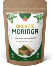 Organic moringa powder (Moringa Oleifera) - USDA Organic Moringa Leaf Powder-8Oz