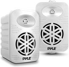 usa Indoor Outdoor Speakers Pair - 300 Watt Dual Waterproof 4 2-Way Full Range