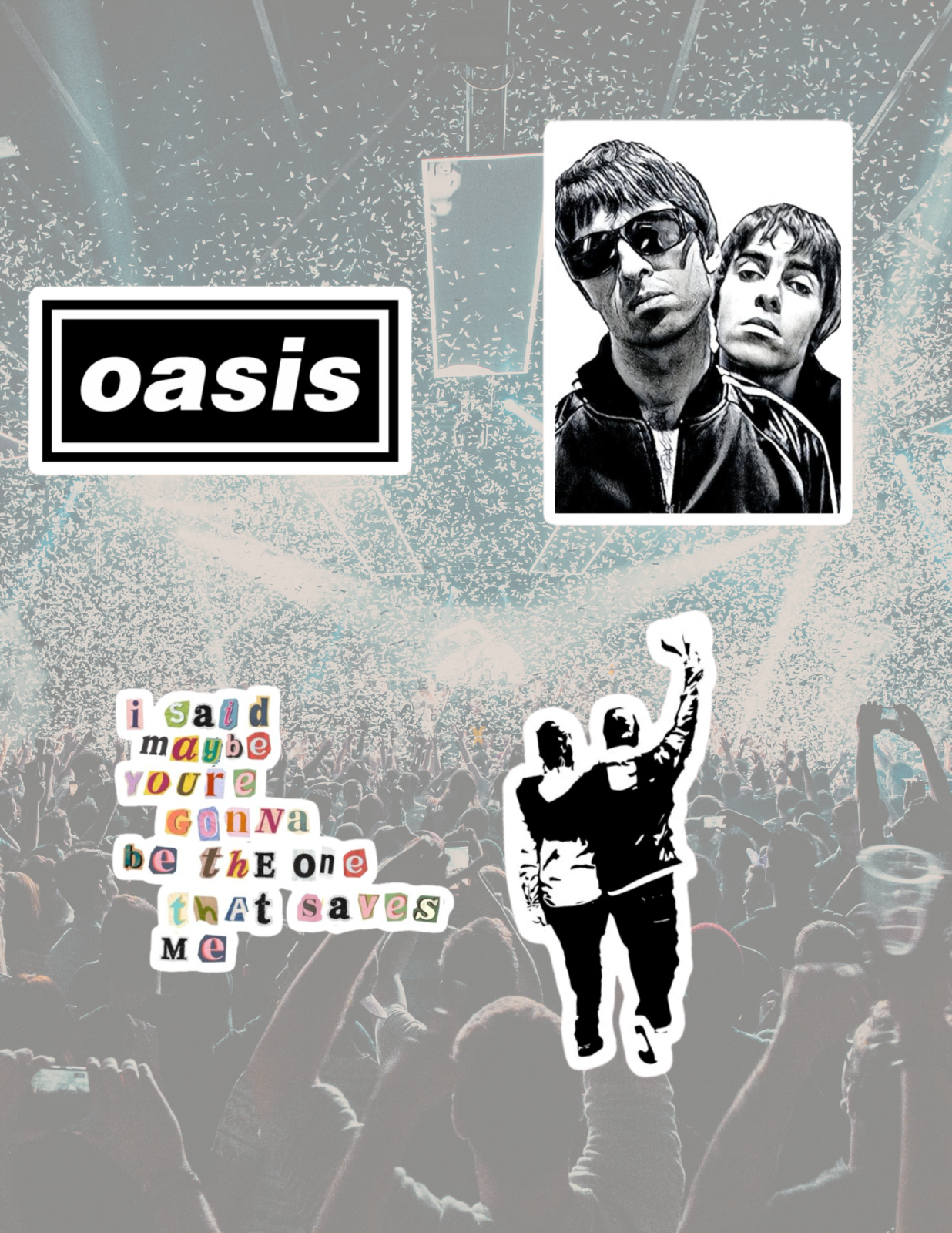 Oasis Programme Ebay Oasis 4pc Sticker Pack | eBay