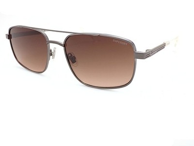 Superdry SDS 5000 Sonnenbrille Gunmetal Klar Mit Gradient Brown CAT.3 Linsen 002