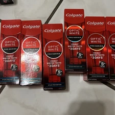 LOT 6 Colgate Toothpaste Optic White Pro Series Stain Prevention 3oz