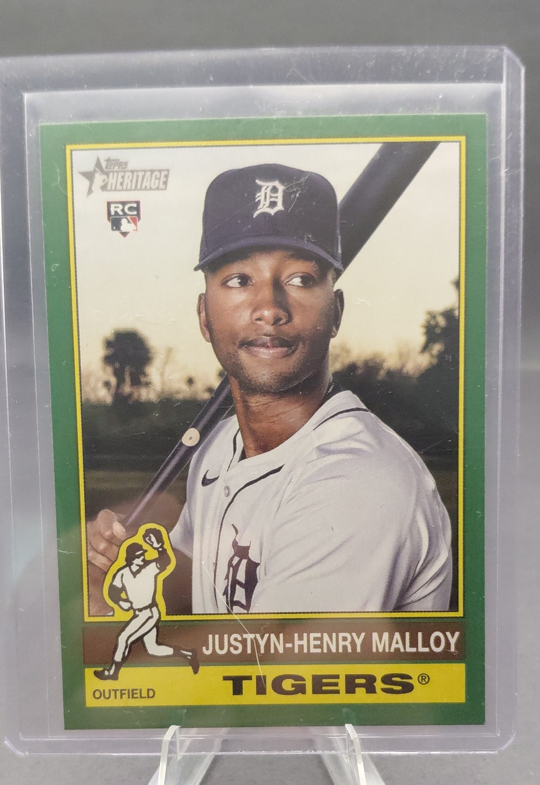 2025 Topps Heritage - Justyn-Henry Malloy #305 Dark Green Border (RC)