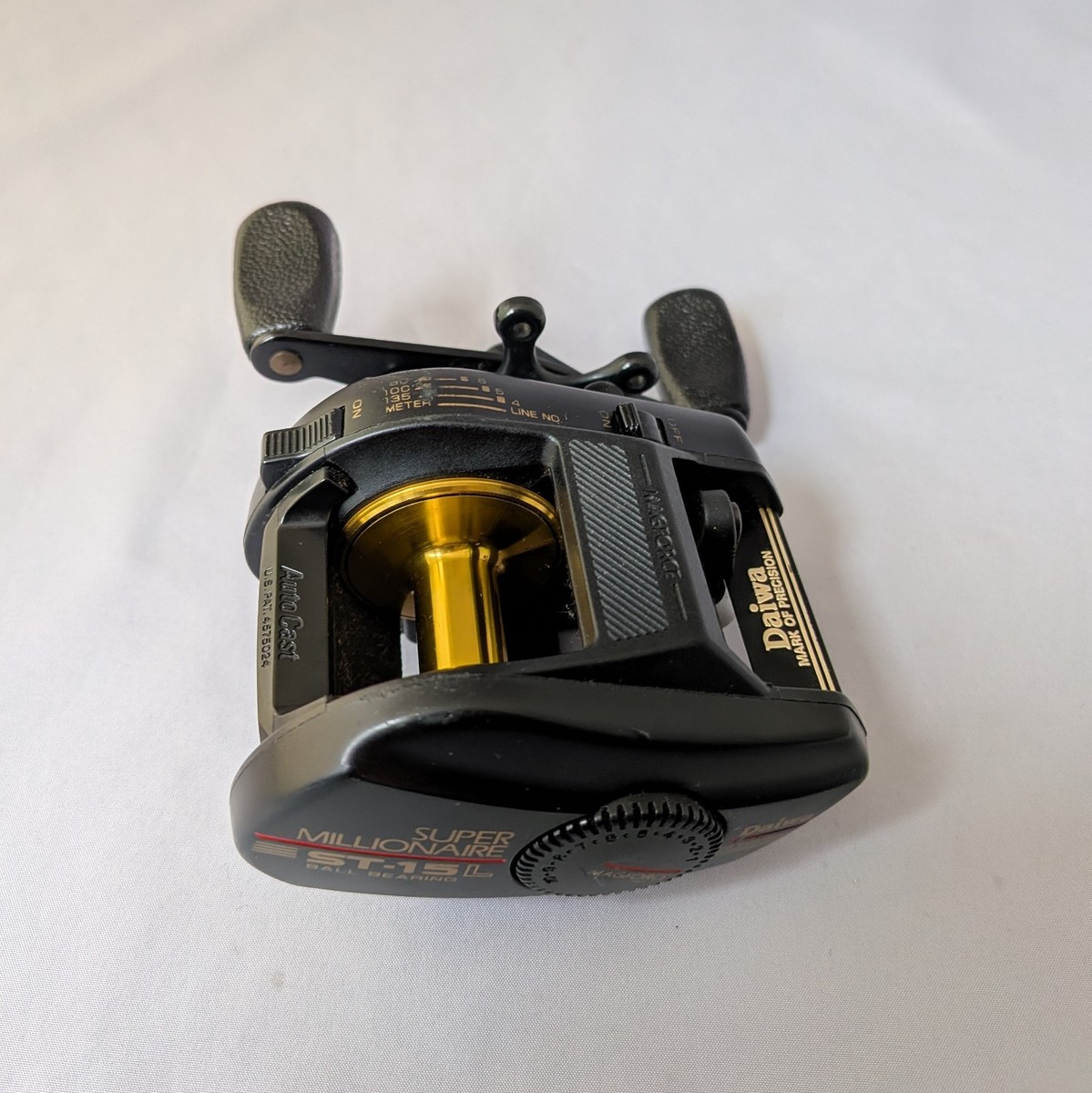 Excellent】 Daiwa Super Millionaire ST-15L Left Baitcasting Reel