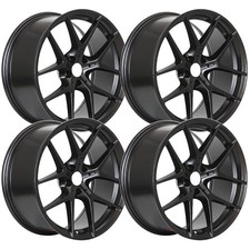 Set-4 Ipw W737 19x9.5 5x120 Satin Black 40mm Wheels Rims 19 Inch