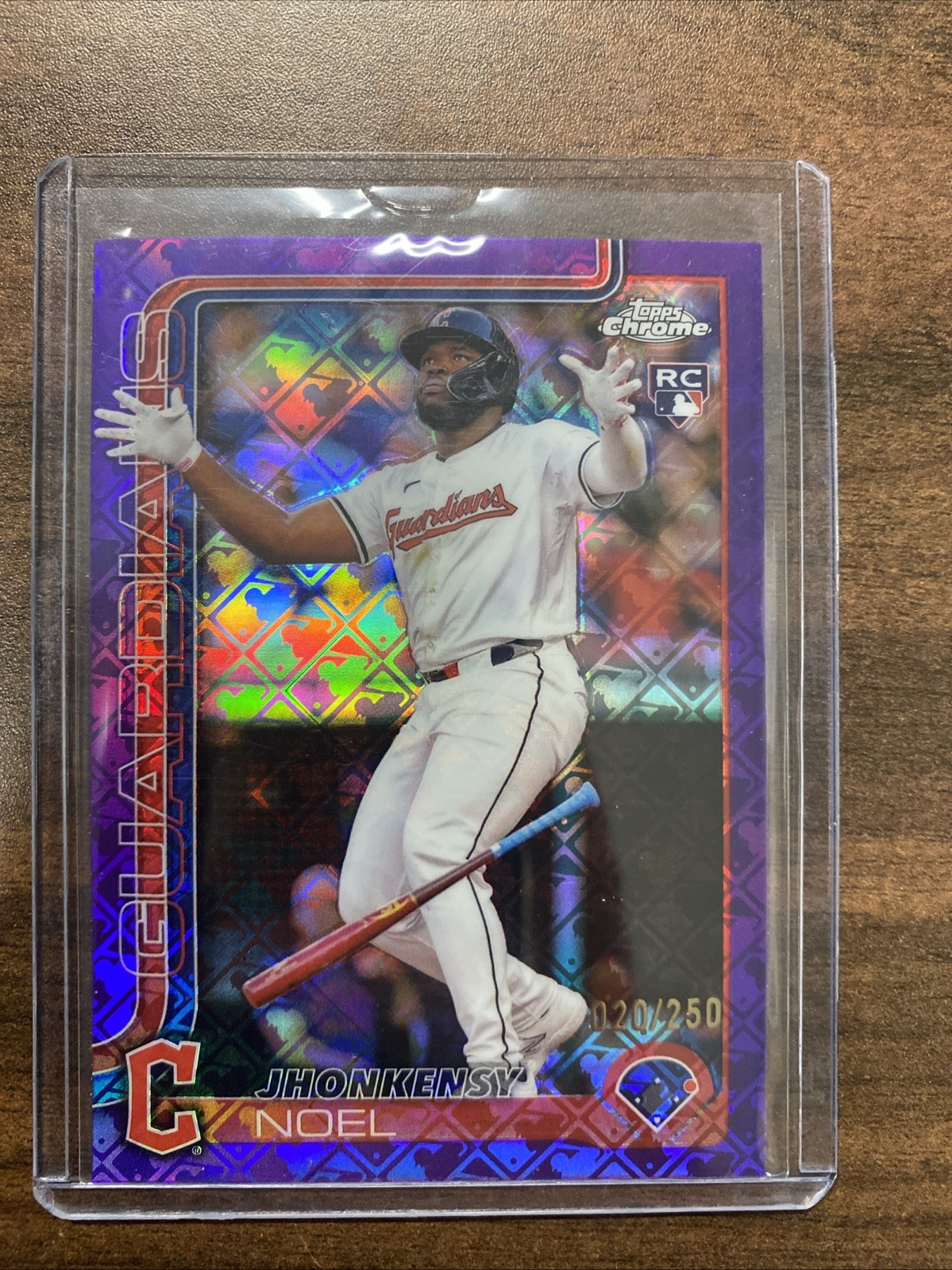 2025 Topps Chrome Logofractor - Jhonkensy Noel #291 Purple Refractor /250 (RC)