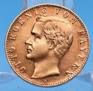 Bayern 10 Mark 1888 D Otto 3 98 Gramm 900 Gold Ss Jaeger 198 (3)