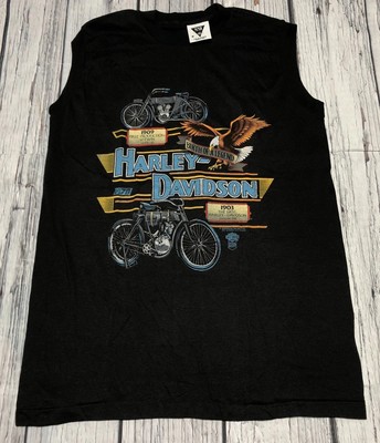 Deadstock Vintage 1903 And 1909 V Twin Harley Davidson T-Shirt