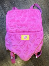 Build A Bear BAB Pink Carrier Plush Toy Backpack