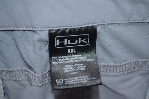 HUK Men’s A1A Pro Quick-Drying Performance Fishing Shorts XXL Gray Stretch - Picture 4 of 11