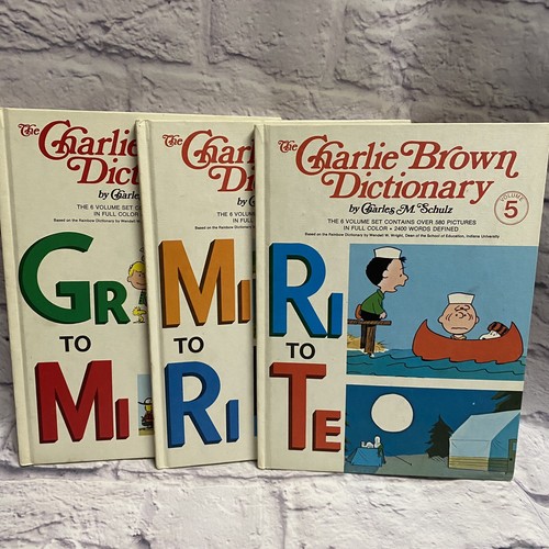 The Charlie Brown Dictionary Vol. 3, Vol. 4, Vol. 5-Vintage Books 1973 1st Print - Picture 2 of 9