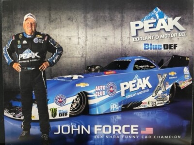 VRHTF NHRA VINTAGE ''JOHN FORCE 16X PEAK NITRO FUNNY CAR CHAMP'' HAND OUT
