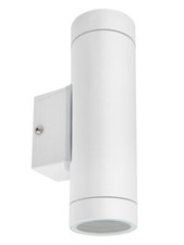 Matt White Up Down Stainless Steel Outdoor Garden Wall Light IP65 GU10 ZLC054