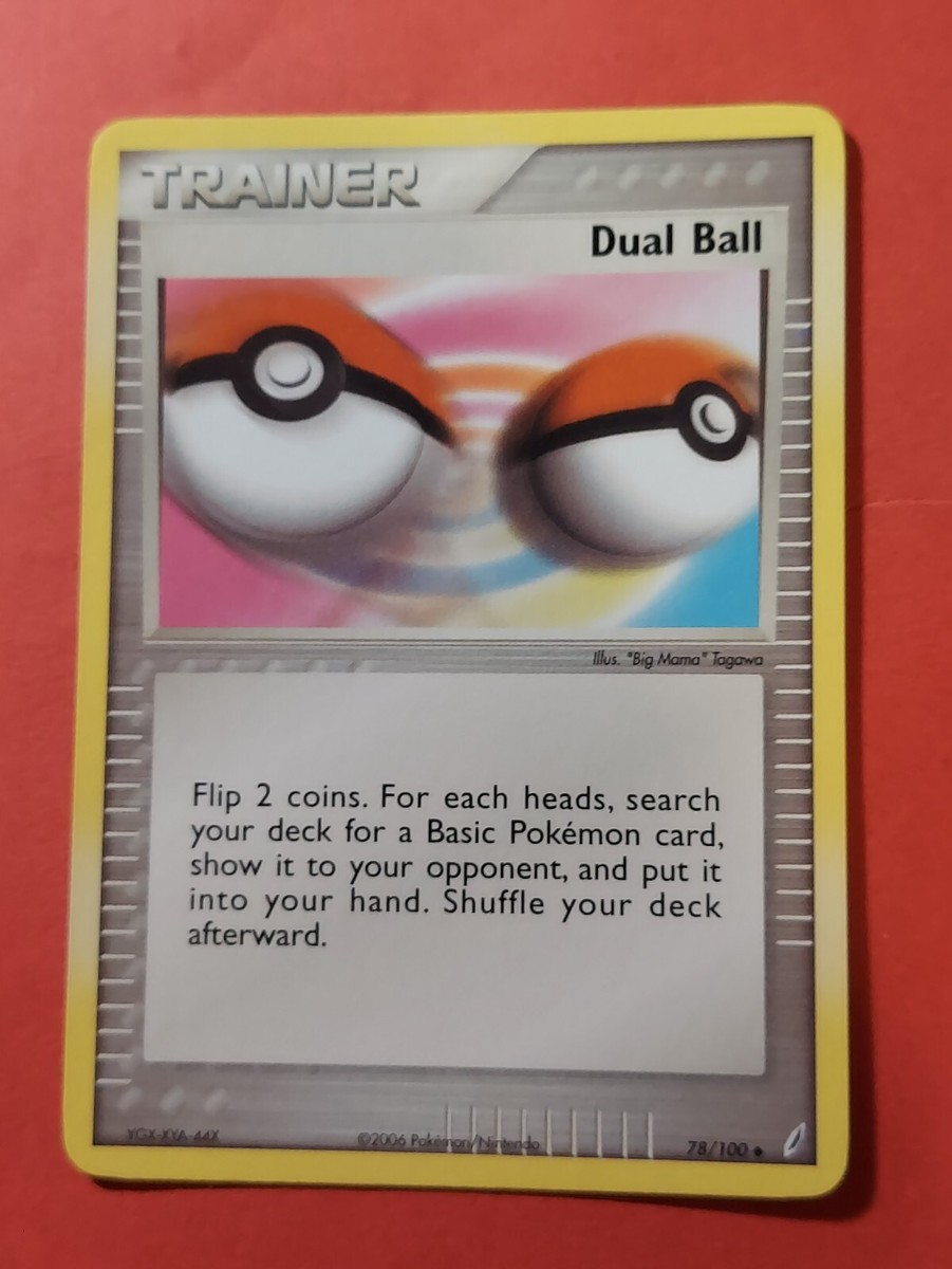 yo mama pokemon card 2006 Pokemon EX Crystal Guardians #78 Dual Ball, Trainer, UC, NF/H, cd2