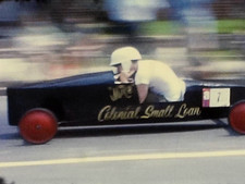 8mm Film Soap Box Derby Late 1950s Home Movie Cars Kids Hill Road Crowds