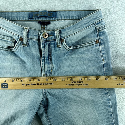 Jeanstar Women Jeans Blue Tag Size 8 (28x30) Low Rise Flared Stretch Denim - Picture 8 of 15