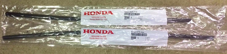 Honda Genuine Wiper Refill Set 76622-STK-A02 76623-SNA-A12 Civic 4 Door 2008–201 Foto 3 de 4