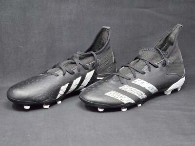 Adidas Unisex JR Predator Edge 3 FG Size 6 Black White Soccer Cleats FY1031 NEW