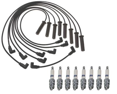 Pro Ignition Wire Set 8 ACDelco Rapidfire Spark Plugs Kit For Chevy GMC P6500 V8