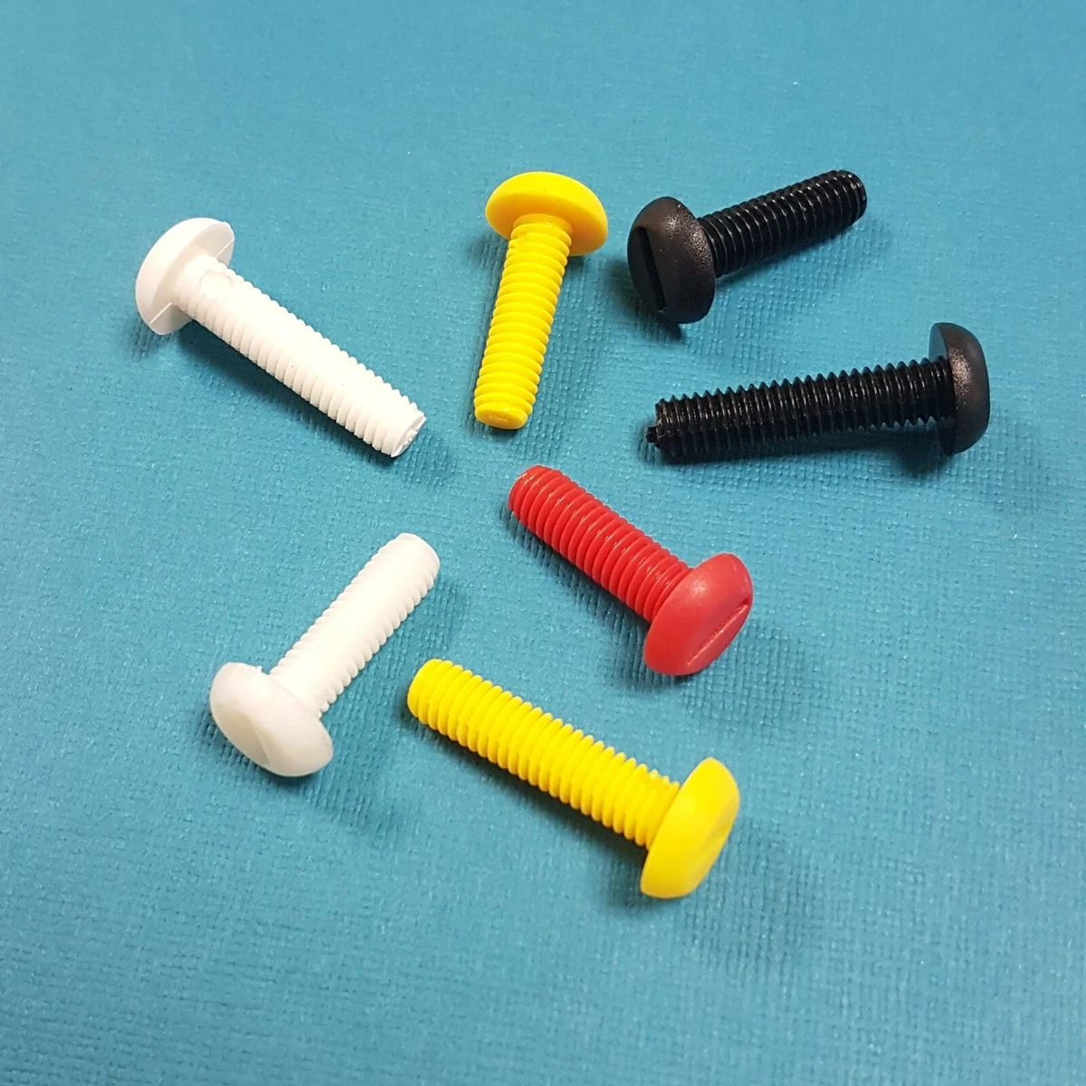 Nylon Plastic M6 Screw Fixings Nut Bolt Car Number Plate Fittings