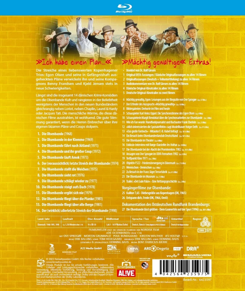 Die Olsenbande Gesamtedition + mächtig gewaltige Extras + Booklet [14 Blu-rays] - Bild 2 von 4