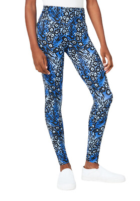 Justice Girls Blue Full Length Leggings 