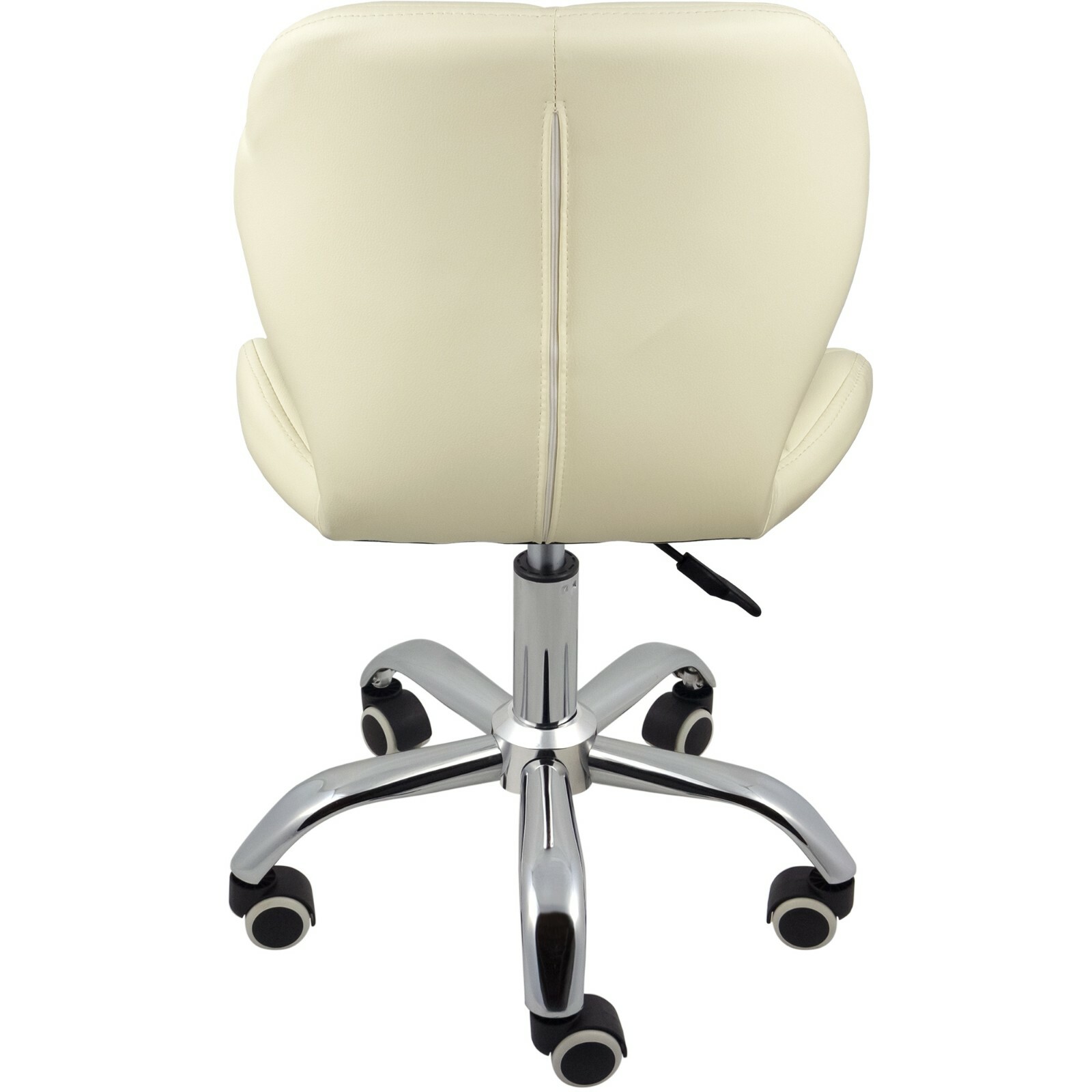 Cushioned Computer Desk Office Chair Chrome with Legs Lift Swivel Small