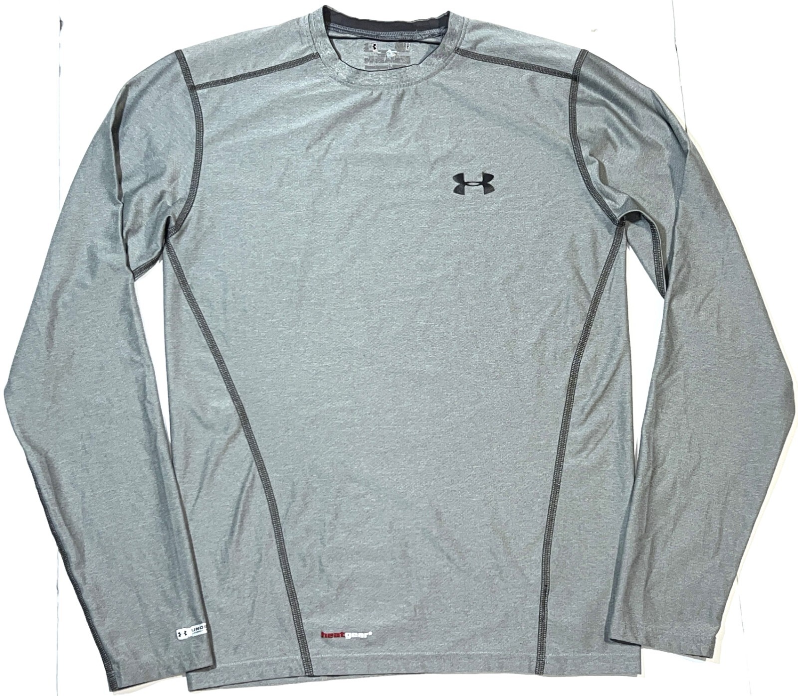 Under Armour Fitted Heat Gear Base Long Sleeve Compression Crew T-Shirt Top S