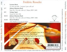 FREDERIC ROSSELET NEW CD