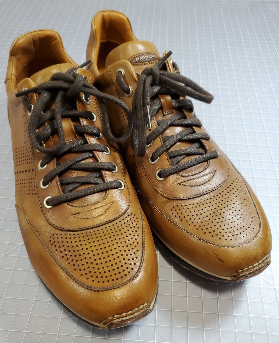 Magnanni Classic Brown Leather Lace Up Derby Shoes Men’s Size 12 Magnanni Men main image 4