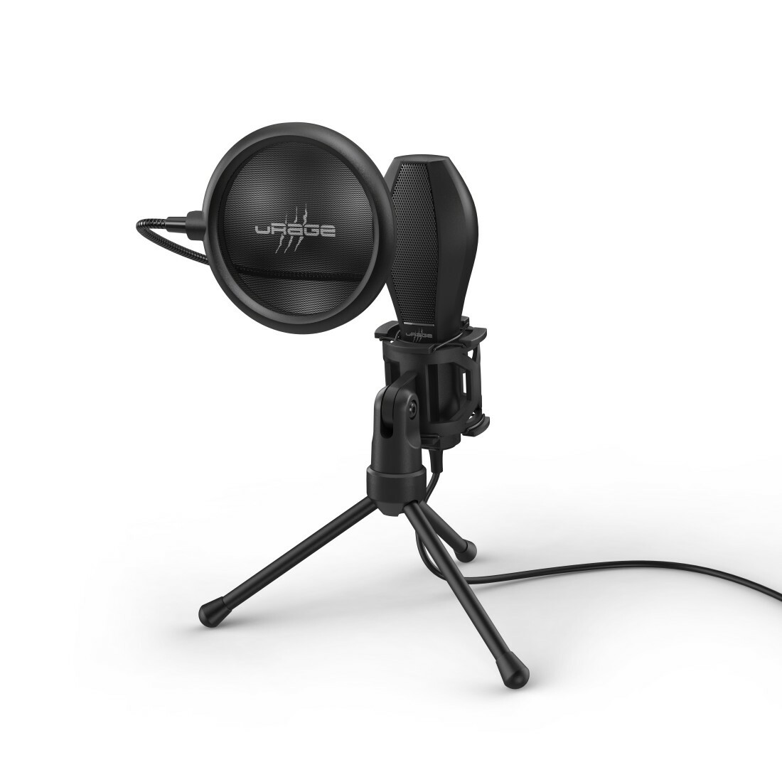 Urage Stream 400 Plus - USB Gaming Microphone for PC - Black.
