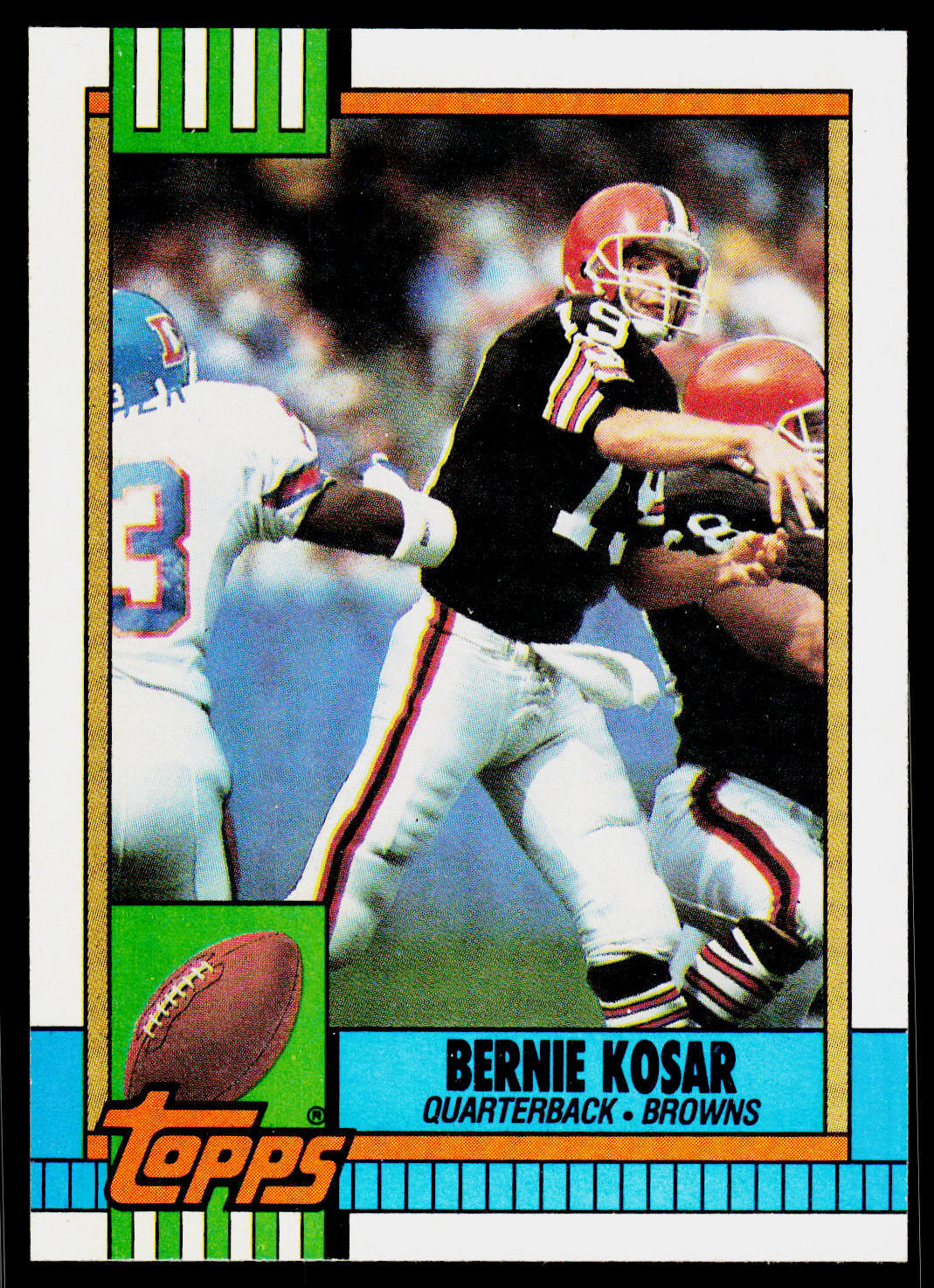 Bernie Kosar, 1990 Topps, #163, Cleveland Browns,