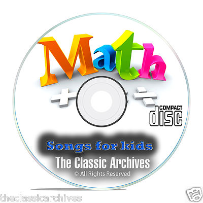 Childrens Math Singalong Songs, Learn Times Tables Improve Multiplication CD 