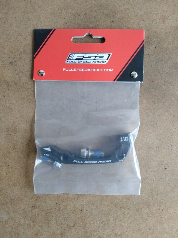 FSA Disc Brake Caliper Mount Bracket Kit F180/R160 IS, DB-TX-9150 New