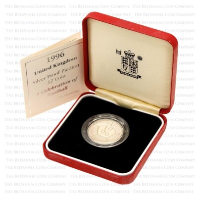 1996 Celebration Of Football Two Pound Silver Proof Coin £2