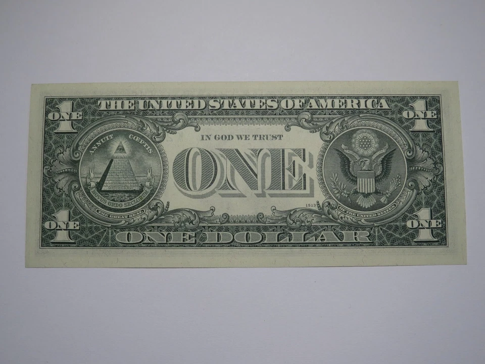 $1 1969 Near Solid Serial Number Federal Reserve Bank Note Bill #22222262 UNC+++ - Image 2 of 2