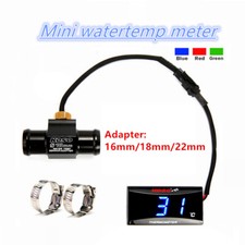 Koso Super Slim Temperature Gauge Blue Display Ba024b11 water Temp Meter